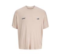 JACK & JONES Maglietta 'JCOCNZ BERLIN' greige / nero Uomo JACK & JONES S
