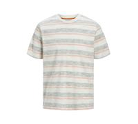 JACK & JONES Maglietta 'JJBIRK' verde / arancione / bianco Uomo JACK & JONES L verde / arancione / bianco