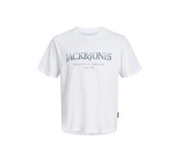 JACK & JONES Maglietta 'JJDevin Daytona' zappiro / bianco Uomo JACK & JONES S
