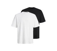 Jack & Jones - Confezione da 2 t-shirt oversize bianca e nera-Multicolore L