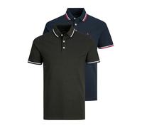 JACK & JONES Maglietta 'JJEPaulos' navy / verde scuro / rosso sangue / bianco Uomo JACK & JONES M navy / verde scuro / rosso sangue / bianco