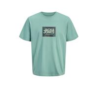 JACK & JONES Maglietta 'JJRAIN' canna / abete / bianco Uomo JACK & JONES M