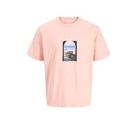 JACK & JONES Maglietta 'JORNorrebro' blu chiaro / rosé / nero Uomo JACK & JONES M