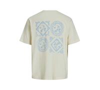 JACK & JONES Maglietta 'JORPAROS EASTER' azzurro / offwhite, Taglia S