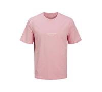 JACK & JONES Maglietta 'JORVesterbo' rosé / bianco Uomo JACK & JONES XXL rosé / bianco