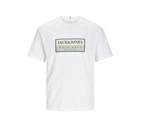 JACK & JONES Maglietta 'JWHFREDERIKSBERG' sabbia / verde chiaro / nero / bianco Uomo JACK & JONES S