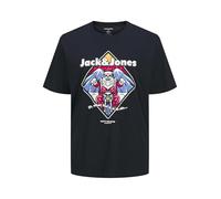 JACK & JONES Maglietta Male Plus X-Mas, Blu, 4XL
