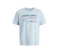 JACK & JONES Maglietta navy / blu cielo / bianco Uomo JACK & JONES XXL
