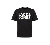 JACK & JONES JJECORP LOGO TEE SS O-NECK NOOS, T-Shirt, Uomo, Nero (Black Fit: Slim/Large Print/White), L