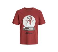 JACK & JONES Maglietta 'NOEL XMAS' colori misti / rosso scuro Uomo JACK & JONES S colori misti / rosso scuro