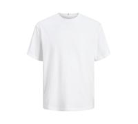 JACK & JONES Jorfrederiksberg-Maglietta Girocollo Noos T-Shirt, Bianco, M Uomo
