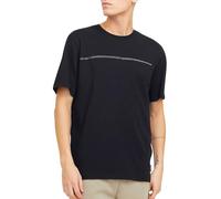JACK & JONES Maglietta Stampata a Maniche Corte, Nero, M