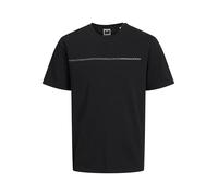 JACK & JONES Maglietta Stampata a Maniche Corte, Nero, XL