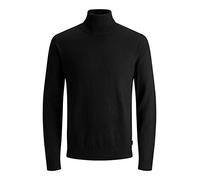 JACK & JONES Maglioncino a collo alto in misto cotone. Nero