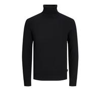 JACK & JONES Maglioncino a collo alto in misto cotone. Nero