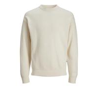 JACK & JONES Maglioncino tramato, Girocollo. Beige Panna