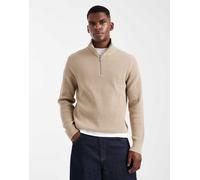 Jack & Jones - Maglione beige con zip corta-Neutro XL