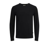 Jack & Jones Maglione da uomo con scollo a V, Nero (Black), XL