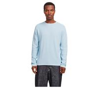 JACK & JONES Maglione Lavorato a Maglia, Tinta Unita, Blu Chambray., L