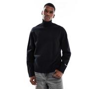 Jack & Jones - Maglione oversize pesante dolcevita nero M