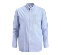 Jack & Jones Camicia JJEOXFORD Basic Business Tinta unita Taglie forti Manica lunga Blu 5XL