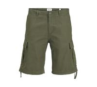 JACK & JONES Male Cargo Shorts Regular Fit Cargo Shorts, Olive Night, S
