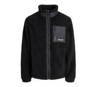 JACK & JONES Male - Giacca in pelliccia di orsacchiotto, Nero, M