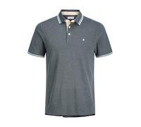 JACK & JONES Male Plus Size Einfarbig Poloshirt Jjepaulos Polo SS Noos Pls, Stormy Weather, 4XL Uomo