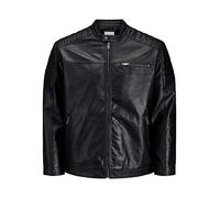 JACK & JONES Jjerocky-Giacca Noos PS Jacket, Nero 1, XXL/Plus Uomo