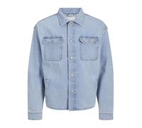 JACK&JONES MF903 Noos - Camicia jogase, jogase, jJOVERSHIRT, Mix Blu Chiaro, M