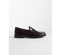 Jack & Jones - Mocassini in pelle bordeaux-Rosso 41