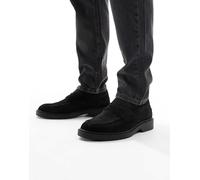 Jack & Jones - Mocassini in pelle scamosciata neri-Nero 42