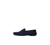 JACK & JONES Mocassino Scamosciato Tinta Unita con para in Gomma. Blu