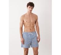 Jack & Jones - Pantaloncini da bagno blu a righe con stampa di limoni XS