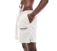 Jack & Jones - Pantaloncini da bagno color panna-Bianco L