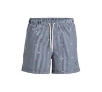 JACK & JONES Pantaloncini da bagno 'JPSTMAUI BREEZE' navy / rosa / bianco Uomo JACK & JONES L