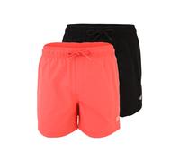 JACK & JONES Pantaloncini da bagno 'JPSTMAUI TROPIC' corallo / nero Uomo JACK & JONES M