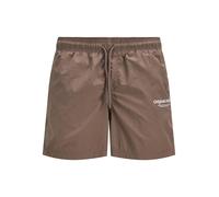 JACK & JONES Pantaloncini da bagno 'JPSTNaxos' marrone / bianco Uomo JACK & JONES S marrone / bianco