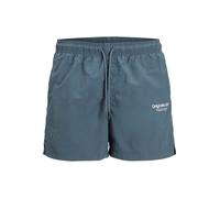 Jack & Jones - Pantaloncini da bagno blu medio con logo Originals L