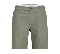 JACK & JONES Pantaloncini da Uomo Jpstdave Jjlinen Blend, Verde - Deep Lichen Green, S
