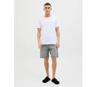 Jack & Jones - Pantaloncini di jeans grigi-Grigio 2XL
