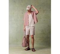 Jack & Jones - Pantaloncini in lino beige con coulisse-Neutro S