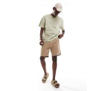 Jack & Jones - Pantaloncini in lino color cuoio-Marrone XS