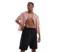 JACK & JONES Shorts Jpstkarl Interlude Plisse Pantaloncini Mid, Nero, M Uomo