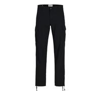 Jack & Jones Pantaloni Cargo da Uomo Jpstkane Jjbarkley Cargo Noos, Nero, 36W x 34L