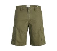 Jack & Jones Bermuda Jpstcole Mateo Cargo Short Mid in cotone con tasconi verde militare L
