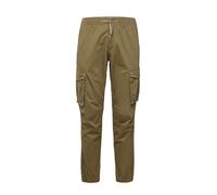 Jack & Jones - Pantaloni cargo affusolati con fondo elasticizzato verde scuro L