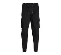 JACK & JONES Pantaloni cargo 'JPSTKane JJNoah' nero / offwhite Uomo JACK & JONES 38