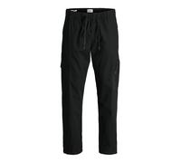 Jack & Jones Uomo Pantaloni cargo Kane River Tech, Nero
