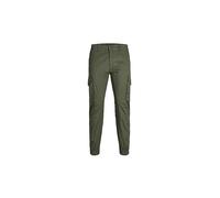 JACK & JONES Pantaloni cargo slim fit JPSTPAUL da ragazzo oliva | 128
